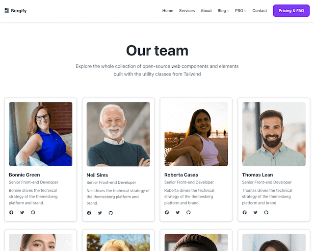 The Team Page